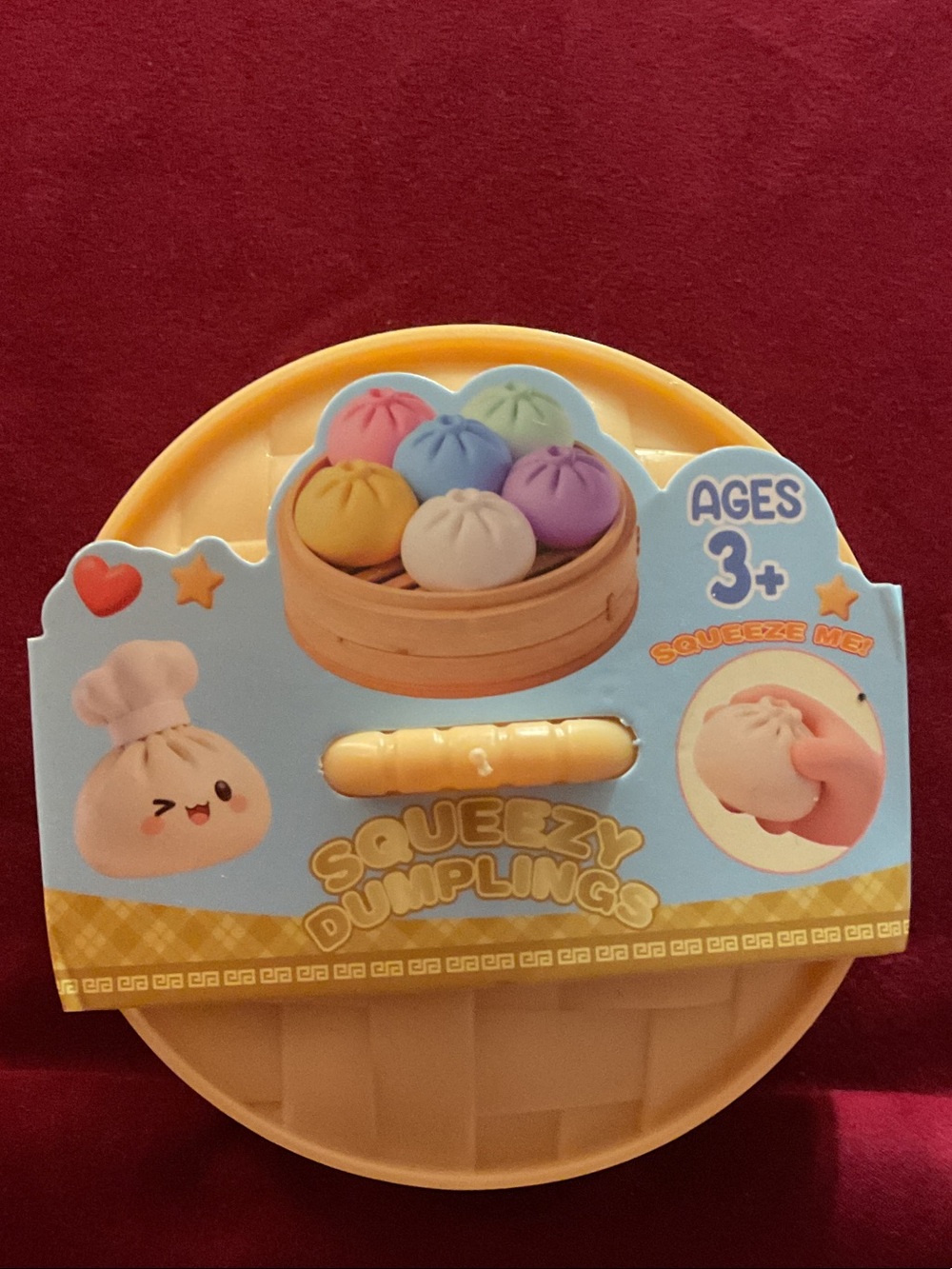 Squeezy Dumplings Plush Toy Set - Assorted Pastel Colors